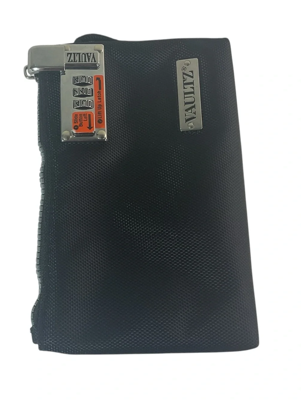 Vaultz Locking Zipper Pouch Black 3-Digit Combination Security Cash Bag